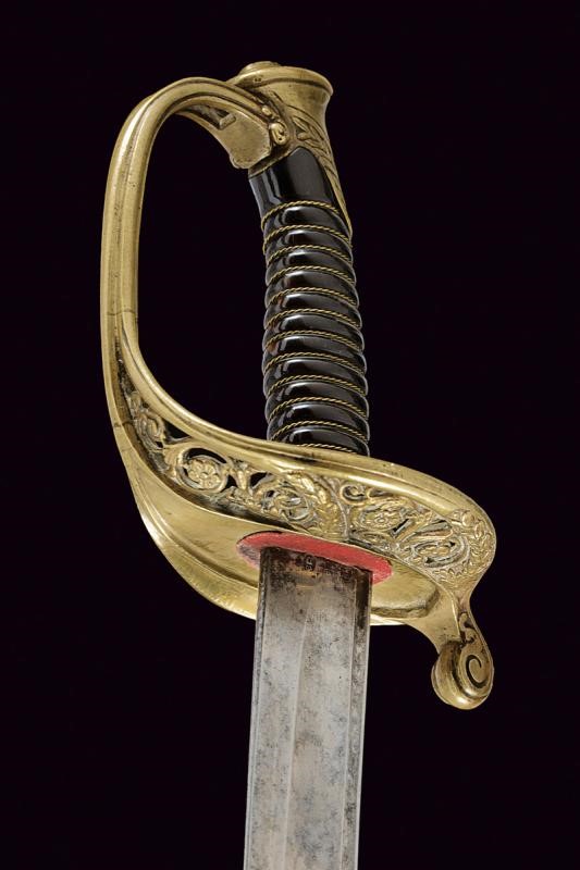 Sciabola da ufficiale, Mod. 1845, Francia, lunghezza 88 cm