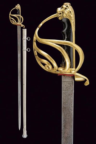 Sciabola da bersagliere, Italia, lama risorgimentale, lunghezza 98 cm, seconda metà XIX secolo