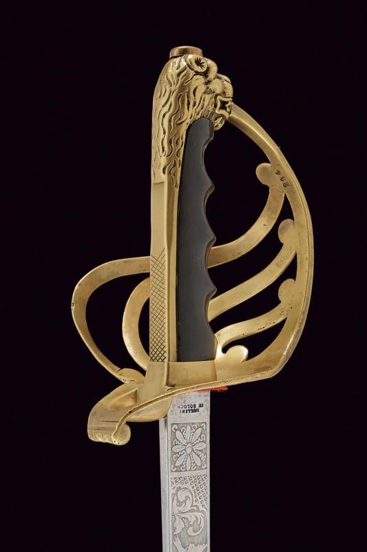 Sciabola da bersagliere, Italia, lama risorgimentale, lunghezza 98 cm, seconda metà XIX secolo