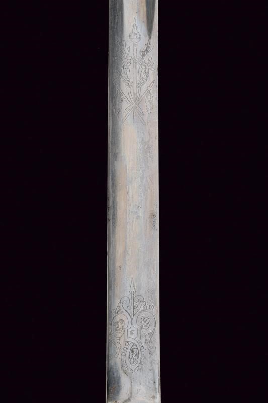 Spada da ufficiale Mod. 1833 'Albertina' con iscrizione di Pio IX, Italia