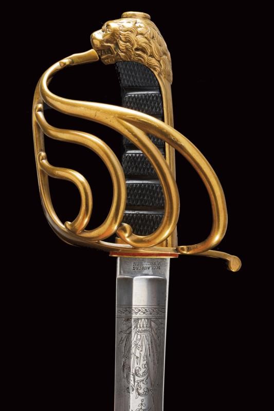 Sciabola da ufficiale dei Bersaglieri, Regno di Sardegna, 1850/60