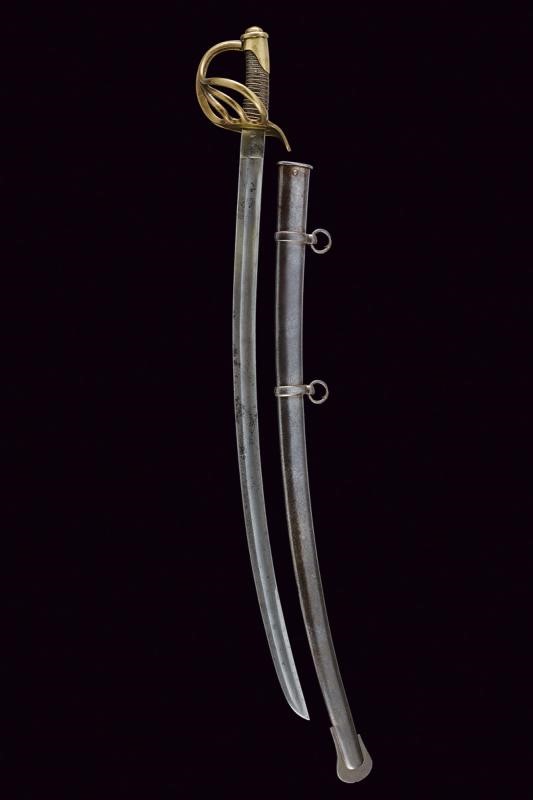 Sciabola da truppa dei cacciatori a cavallo, Regno delle Due Sicilie, 1859