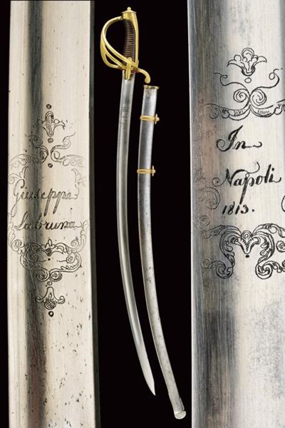 Sciabola da ufficiale di cavalleria leggera, Regno di Napoli, 1813