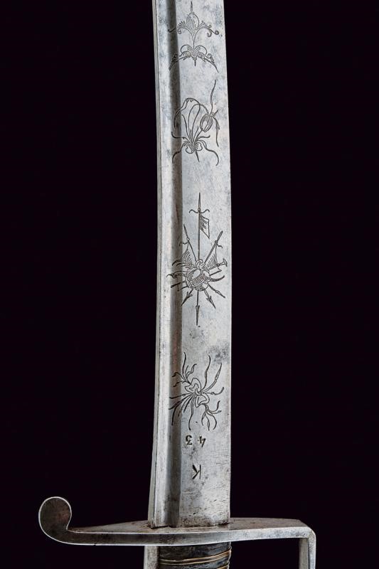 Sciabola con lama incisa, Regno Italico, Inizio del XIX Secolo