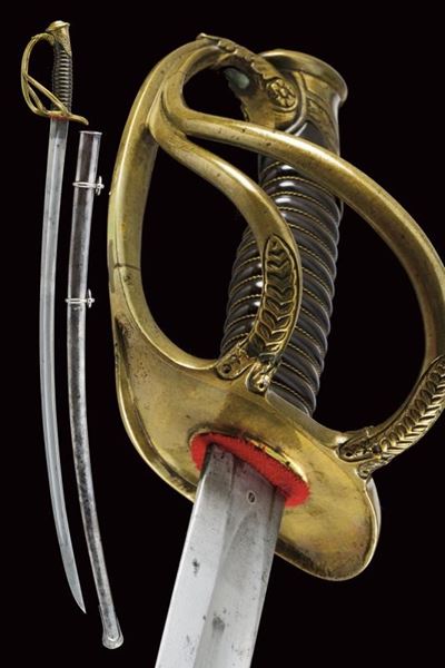 Sciabola da ufficiale superiore dei dragoni, Stato Pontificio, 1860-70