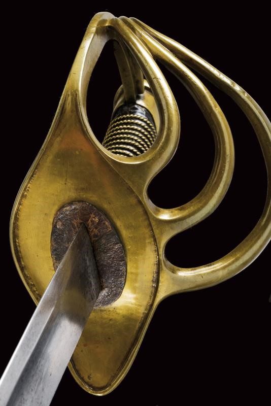 Sciabola da ufficiale dei dragoni, Stato Pontificio, lunghezza 102 cm, terzo quarto del XIX secol...