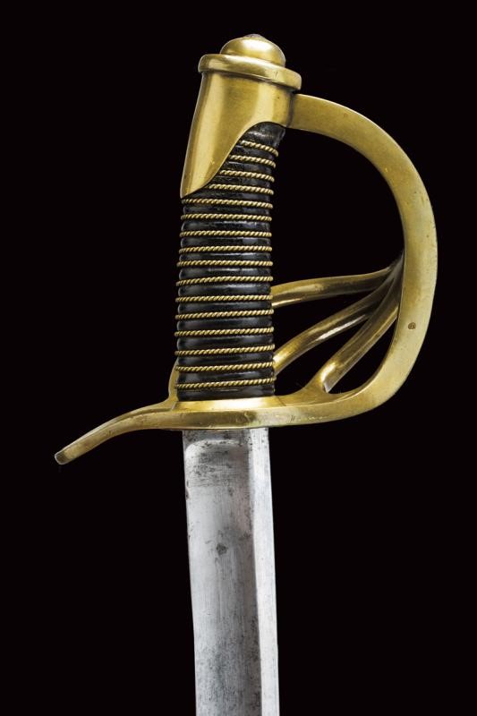 Sciabola da ufficiale dei dragoni, Stato Pontificio, lunghezza 102 cm, terzo quarto del XIX secol...