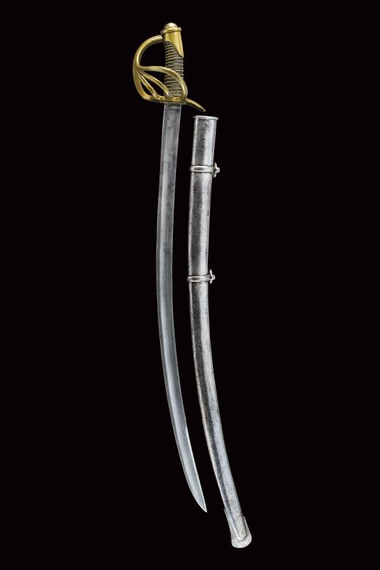 Sciabola da ufficiale dei dragoni, Stato Pontificio, lunghezza 102 cm, terzo quarto del XIX secol...