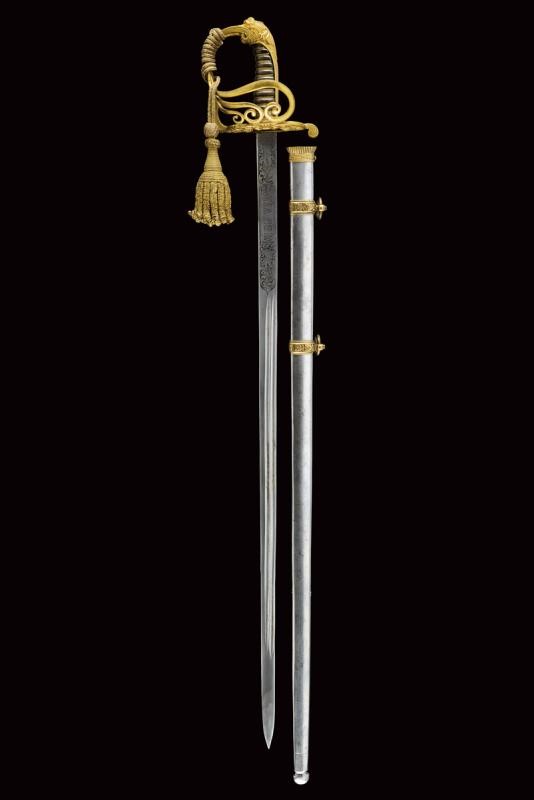 Spada da generale della Guardia Civica, Modello 1847, Stato Pontificio