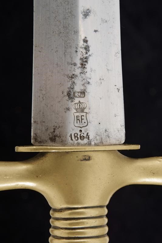 Daga da artiglieri Mod. 1833, Regno d'Italia