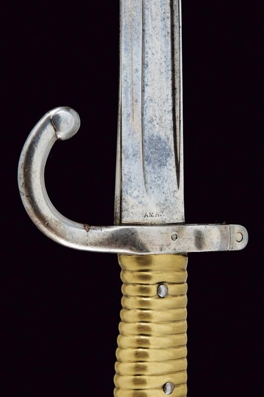 Baionetta per fucile Remington, Stato Pontificio, lunghezza 69,5 cm, terzo quarto del XIX secolo