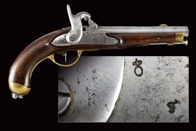 Pistola Ridotta a Luminello da Truppa di Gendarmeria Mod. 1839