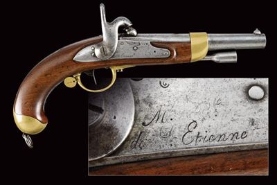 Pistola a luminello Mod. 1822T Bis, Francia