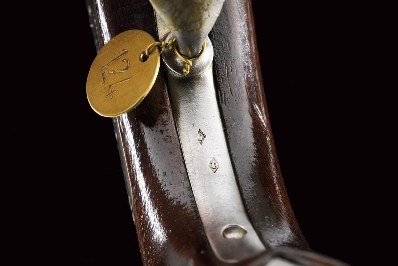 Pistola a luminello da gendarmeria Mod. 1842, Francia, lunghezza 24 cm