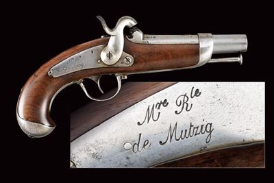 Pistola a luminello da gendarmeria Mod. 1842, Francia