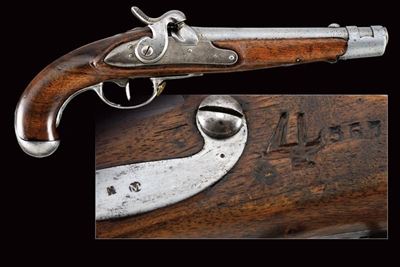 Pistola da cavalleria a luminello, Germania, Metà del XIX Secolo, lunghezza 38 cm