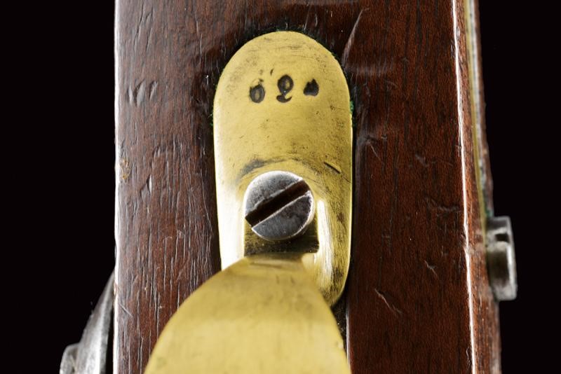 Pistola a luminello da gendarmeria Mod. 1859, Roma, lunghezza 24,2 cm, Cal. 15 mm