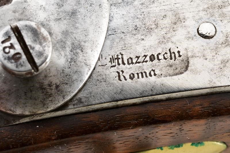 Pistola a luminello da gendarmeria Mod. 1859, Roma, lunghezza 24 cm