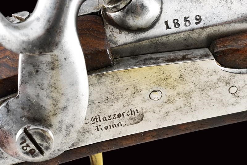 Pistola a luminello da gendarmeria Mod. 1859, Roma, lunghezza 24 cm