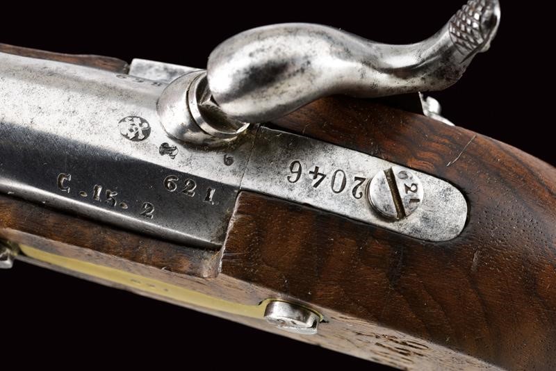 Pistola a luminello da gendarmeria Mod. 1859, Roma, lunghezza 24 cm