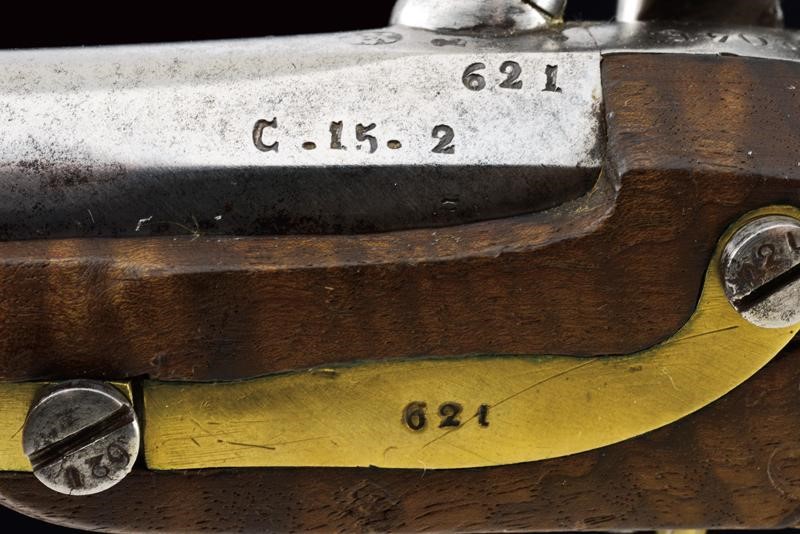 Pistola a luminello da gendarmeria Mod. 1859, Roma, lunghezza 24 cm