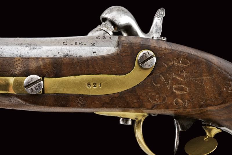 Pistola a luminello da gendarmeria Mod. 1859, Roma, lunghezza 24 cm