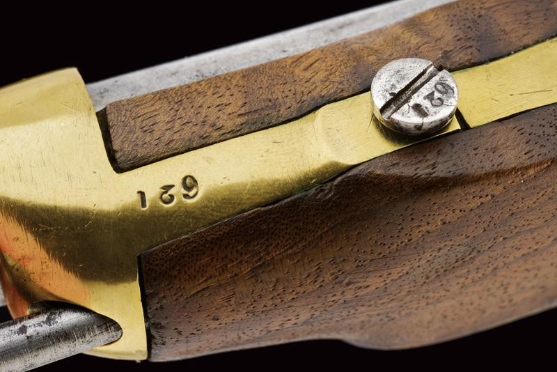 Pistola a luminello da gendarmeria Mod. 1859, Roma, lunghezza 24 cm