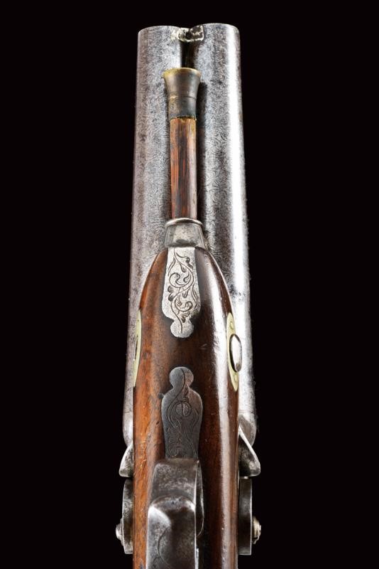 Pistola a luminello a due canne, Granducato di Toscana, 1840-60