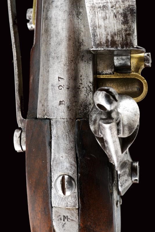 Pistola militare a pietra focaia, Regno di Napoli, 1813, lunghezza 38,2 cm