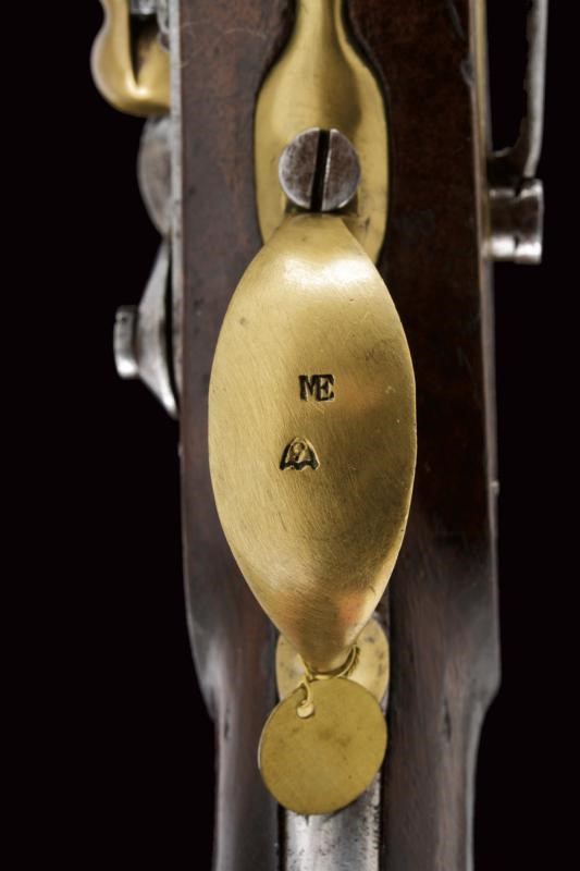 Pistola militare a pietra focaia, Regno di Napoli, 1813, lunghezza 38,2 cm