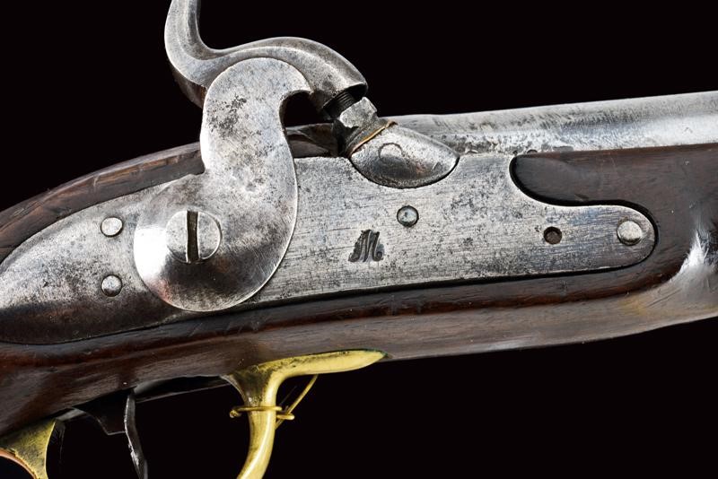 Pistola a luminello da gendarmeria, Mod. 1839, Stato Pontificio, lunghezza 23,9 cm
