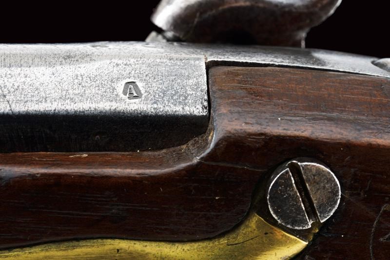 Pistola a luminello da gendarmeria, Mod. 1839, Stato Pontificio, lunghezza 23,9 cm