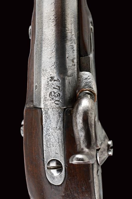Pistola a luminello da gendarmeria, Mod. 1839, Stato Pontificio, lunghezza 23,9 cm