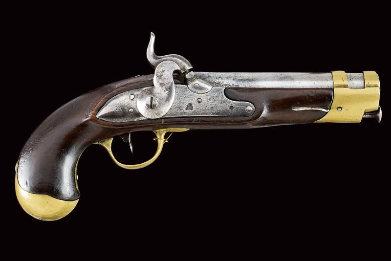 Pistola a luminello da gendarmeria, Mod. 1839, Stato Pontificio, lunghezza 23,9 cm