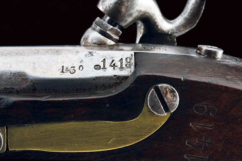 Pistola a luminello da gendarmeria, Mod. 1855, Stato Pontificio