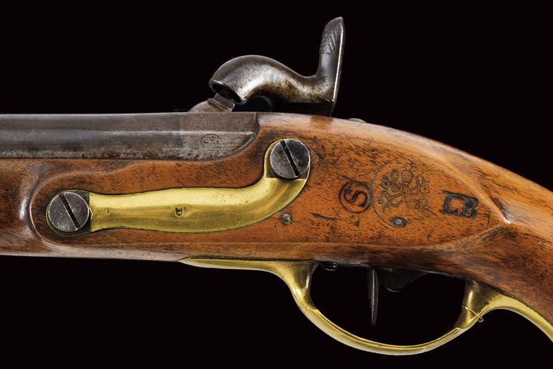 Pistola ridotta a luminello da truppa di gendarmeria, Mod. 1839, Stato Pontificio