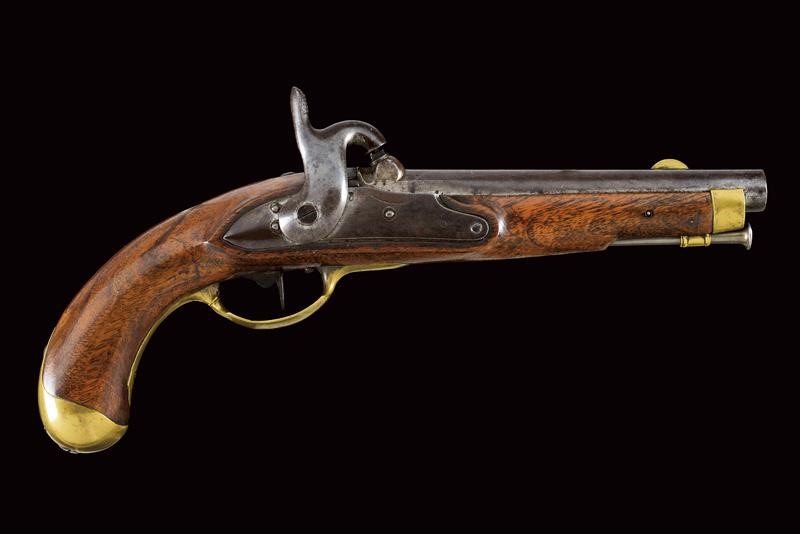 Pistola ridotta a luminello da truppa di gendarmeria, Mod. 1839, Stato Pontificio