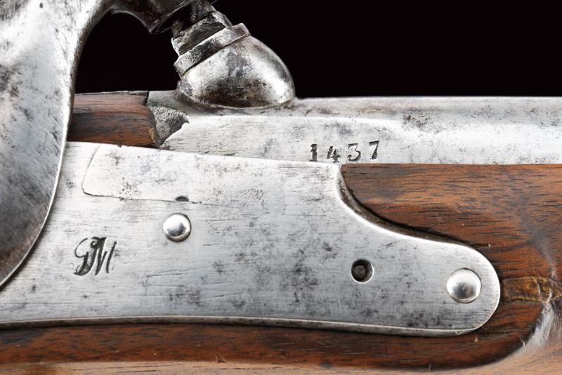 Pistola a luminello da gendarmeria Mod. 1847, Stato Pontificio, cal. 15 mm