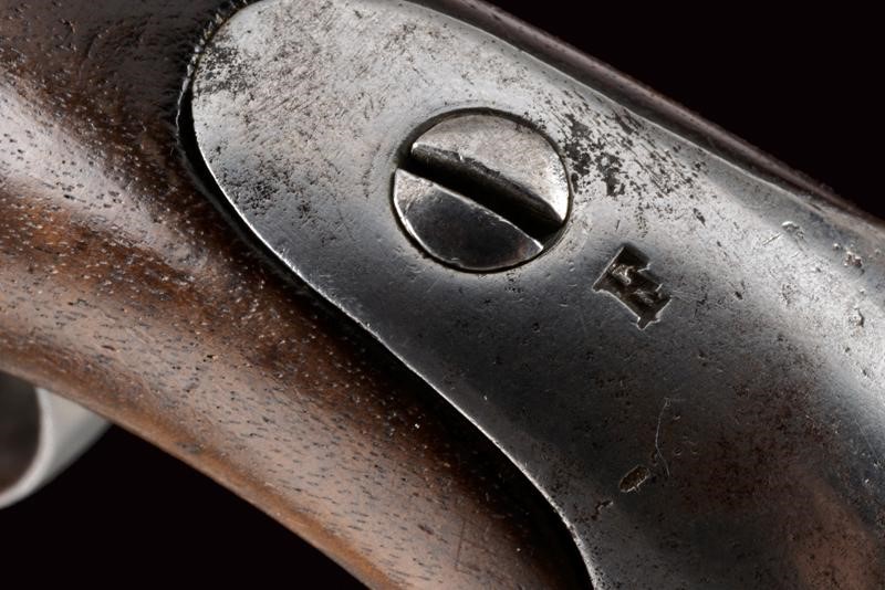 Pistola a pietra focaia della gendarmeria di Ancona, Stato Pontificio, lunghezza 24,5 cm, Secondo...