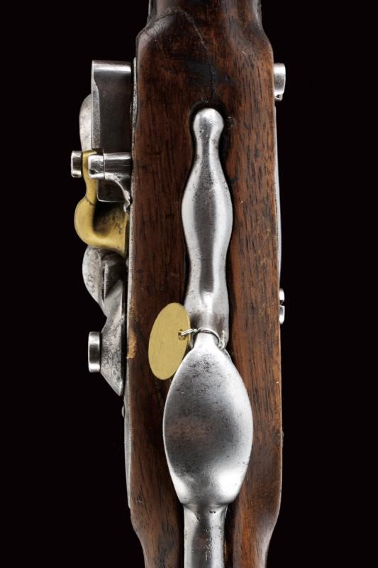 Pistola a pietra focaia della gendarmeria di Ancona, Stato Pontificio, lunghezza 24,5 cm, Secondo...