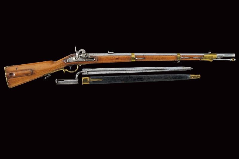 Kammerbuchse Augustin, Modello 1842 con Baionetta, lunghezza 122,4 cm, Austria