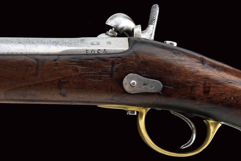 Fucile a luminello da gendarmeria Mod. 1857 con baionetta, Francia
