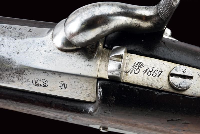 Fucile a luminello da gendarmeria Mod. 1857 con baionetta, Francia