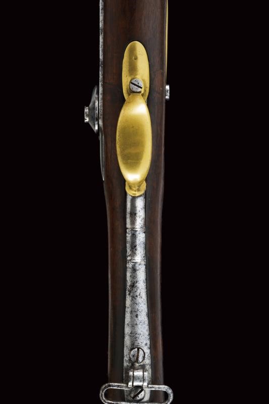 Moschetto a luminello da gendarmeria Mod. 1825T con baionetta, lunghezza 114,3 cm