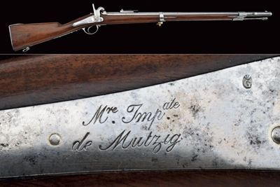 Carabina da cacciatori Mod. 1853 a luminello, Francia, lunghezza 125,7 cm