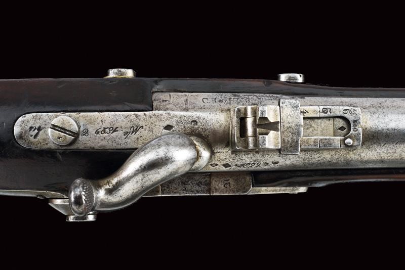 Moschettone a luminello da artiglieria Mod. 1829T bis, Francia, lunghezza 96 cm, cal. 18 mm