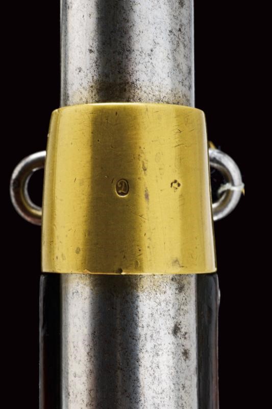 Moschettone a luminello da artiglieria Mod. 1829T bis, Francia, lunghezza 96 cm, cal. 18 mm
