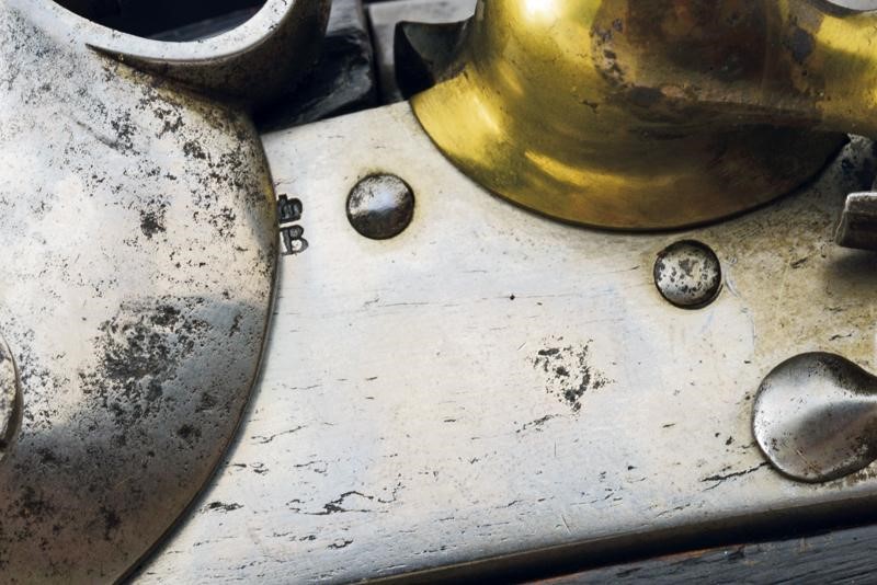 Fucile a pietra focaia da fanteria Mod. AN IX con baionetta e timbro del banco di prova di Liegi
