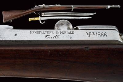 Fucile Chassepot Mod. 1866, Francia, con baionetta e accessori, 1868