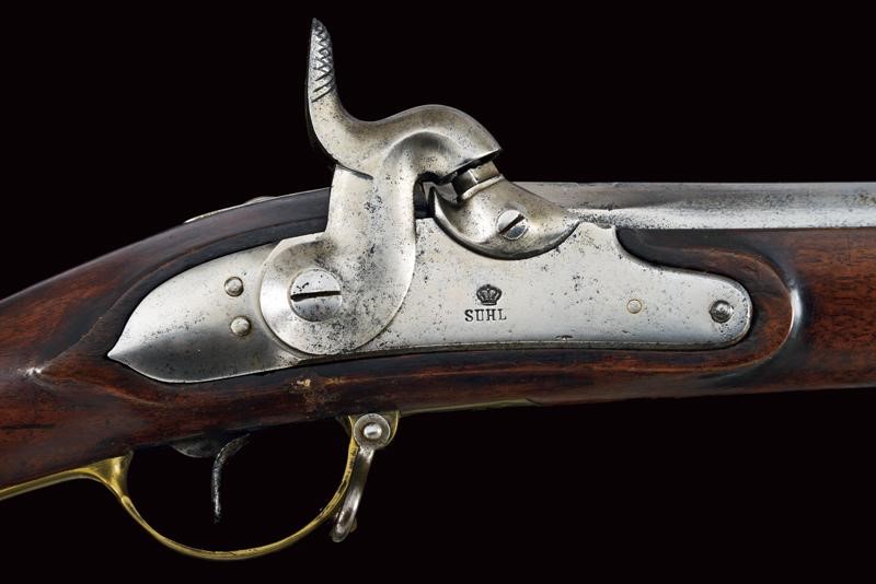 Fucile da fanteria ridotto a luminello, Prussia, lunghezza 143,3 cm, datazione 1800-1860 circa